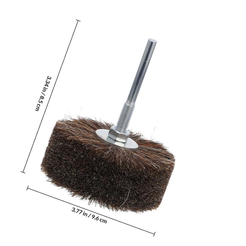 Horse Hair Polishing Wheel Brush For Drill Rotary Tool Wood Carving Sanding Waxing - Image 2